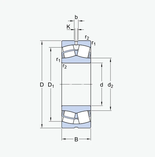 24022 CC/W33 Bearing Spherical Roller Bearings